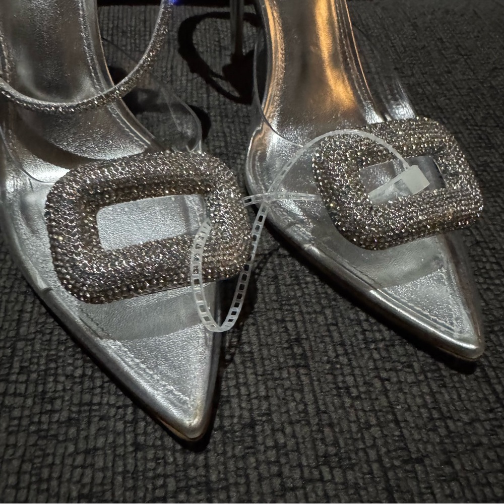 NWT Steve Madden VIENNA SANDAL CLEAR Sz 7,5 - Picture 10 of 11